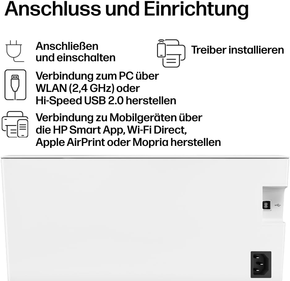 HP LaserJet M110w Laserdrucker Schwarz-Weiss, Monolaser, 20€ Cashback, Drucker, WLAN, Airprint, HP S