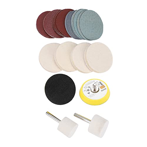 Schleifscheiben Glaspolier Kit Kratzer Entfernungs Set Ceric Dioxide Polish Pads Filz für Kreissands