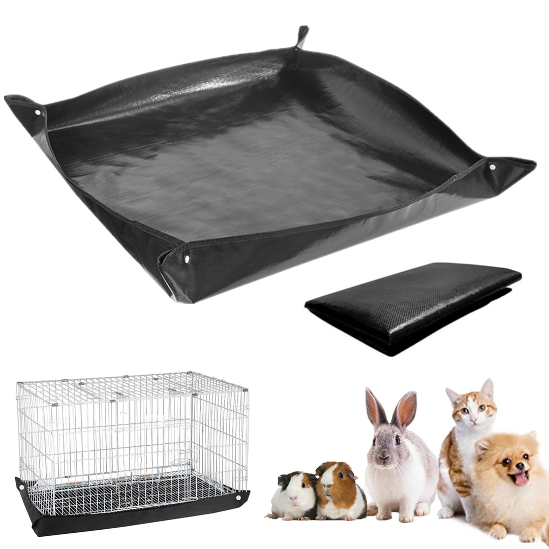bangminda 150x150 cm wasserdichte Haustier-Laufgittermatte Meerschweinchen Wasserdicht Plane Unterla