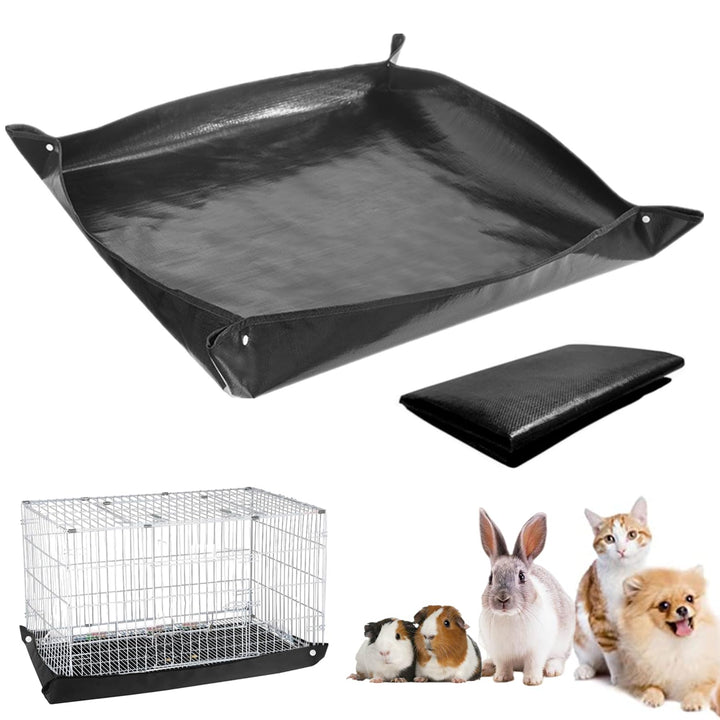 bangminda 150x150 cm wasserdichte Haustier-Laufgittermatte Meerschweinchen Wasserdicht Plane Unterla