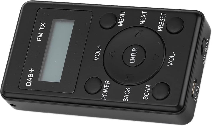 Tragbare DAB Radio, DAB/DAB+/UKW Radio, Digitales Clear Sound das Auto mit Kopfhörer,Taschenradio mi