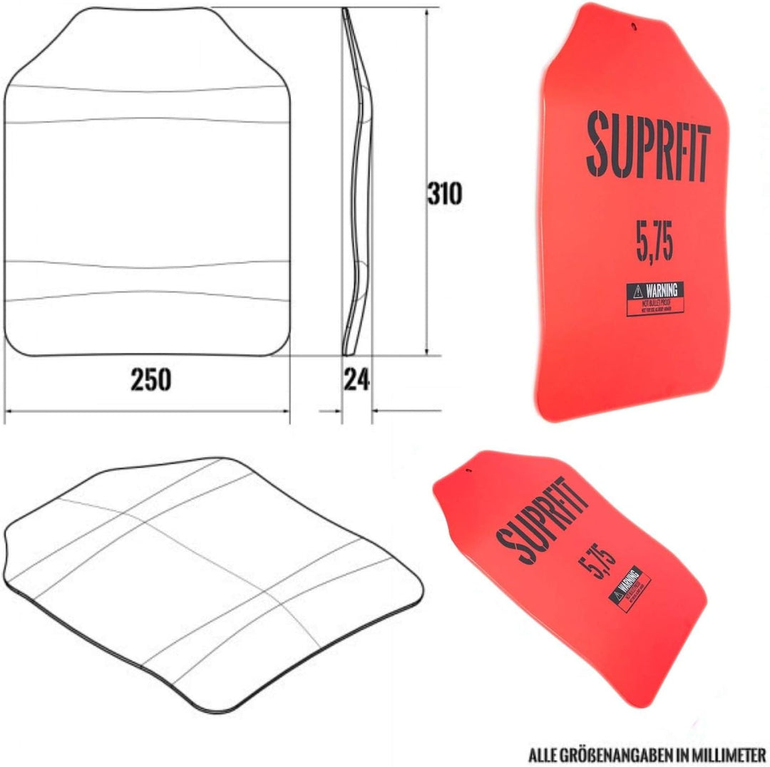 Suprfit Sigurd 3D Gewichtsscheiben Plates - Zusatzgewicht für Sigurd 3D Gewichtsweste, 1,7 kg, 2,6 k