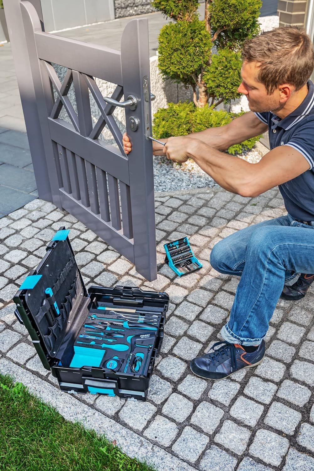 HAZET Werkzeug-Satz 190L-136/83 I 83-teilig, patentiertes L-Boxx Klicksystem mit 13,3 l Volumen mit