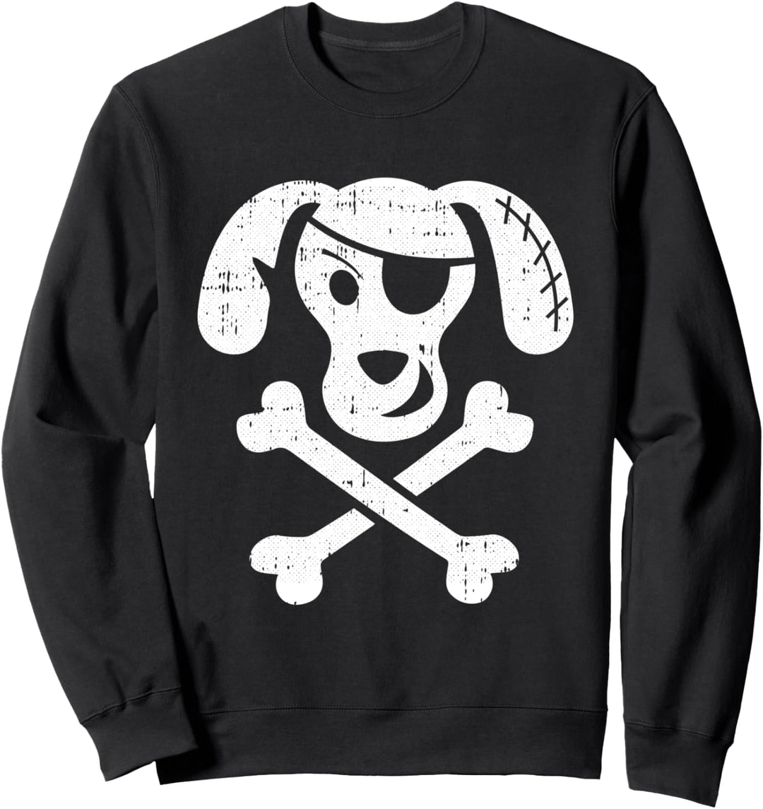 Piratenkostüm für Hunde, mit Totenkopf-Motiv, gekreuzte Knochen Sweatshirt