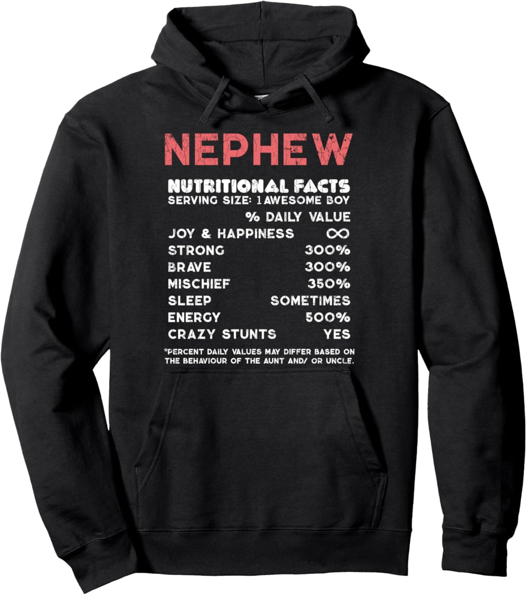 Neffe Fakten Lustige Tante Tante Nichte Graphic Pullover Hoodie