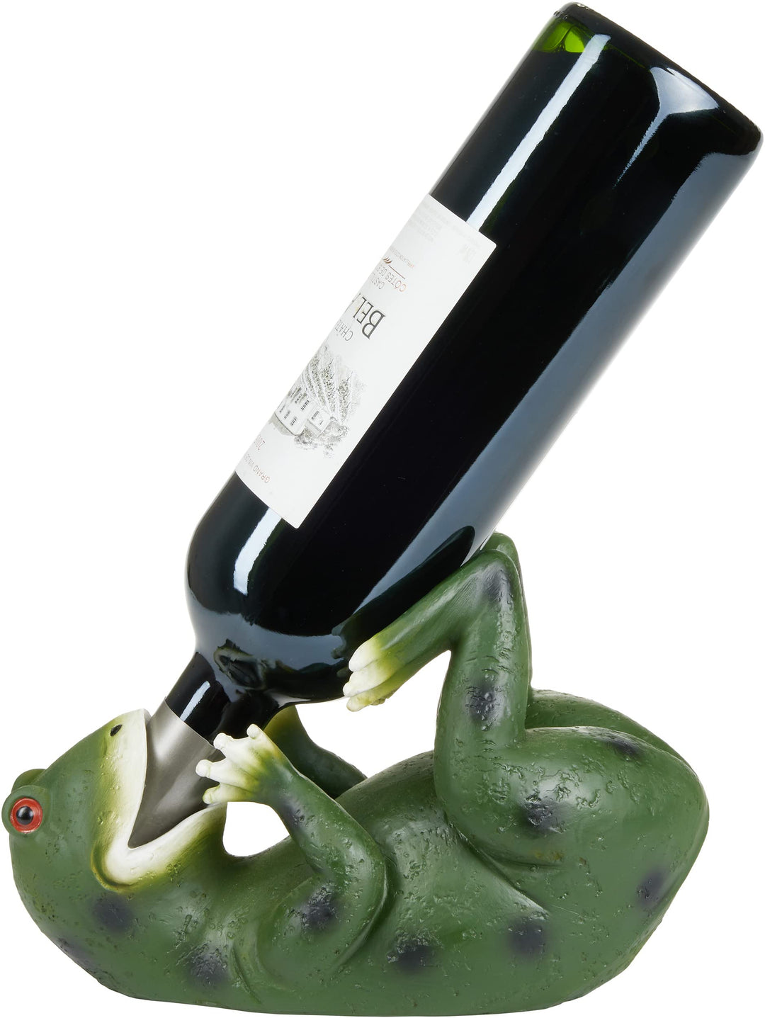 BRUBAKER Weinflaschenhalter durstiger Frosch - Flaschenhalter Trinkende Tiere - Flaschenständer lust