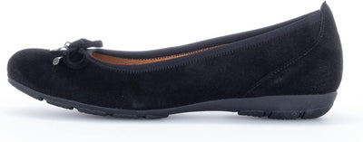 Gabor Damen Klassische Ballerinas, Frauen Flats 35.5 EU Schwarz, 35.5 EU Schwarz