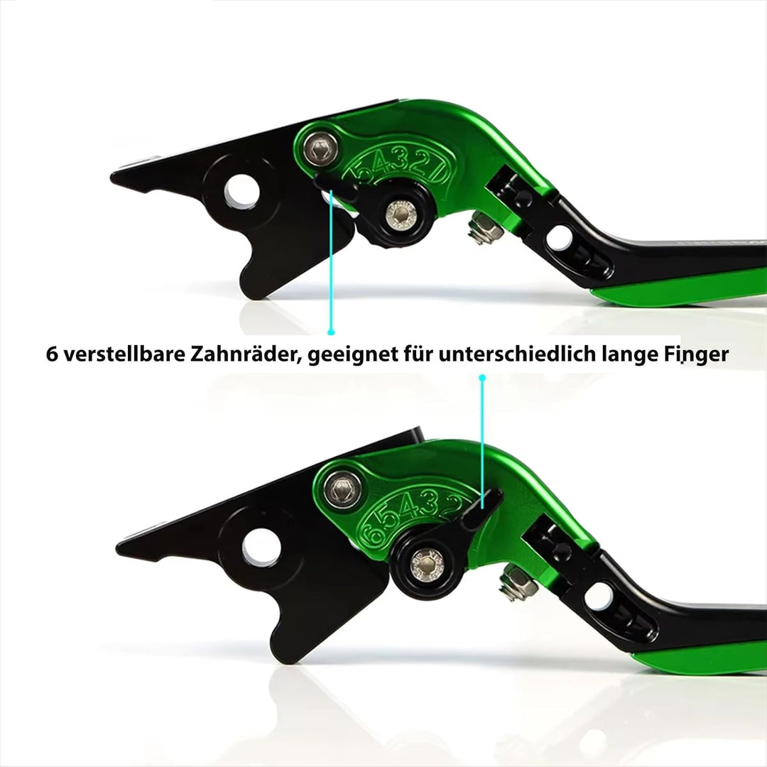 ZHUOWU Einstellbar Motorrad Kupplung und Bremshebel CNC Klappbar Ausziehbar Für Z900 Ninja 650R ER6-