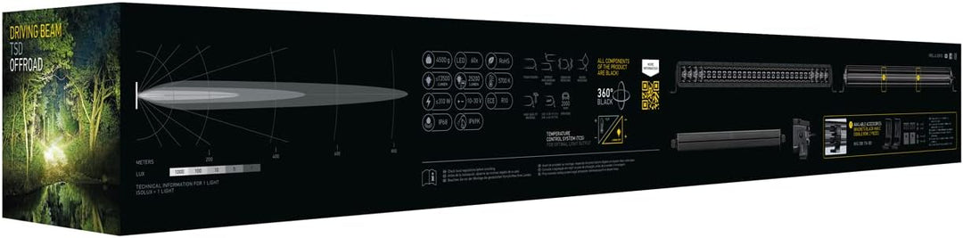 HELLA 1GJ 358 197-411 LED-Arbeitsscheinwerfer - Black Magic Double Row Lightbar 30" - 12/24V - doppe