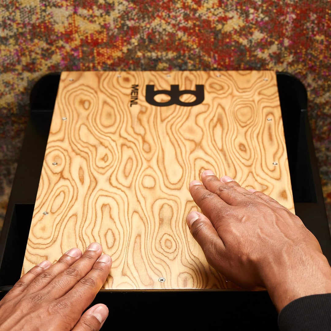 Meinl Percussion Vertical Subwoofer Cajon - Trommelkiste mit Snare und extrem tiefem Bass - Maple Fr