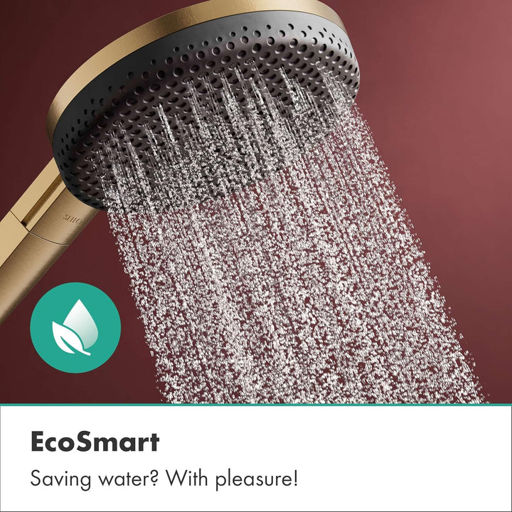 hansgrohe Raindance Alive Select S - wassersparender Duschkopf 7,1 l/min (EcoSmart), Handbrause mit