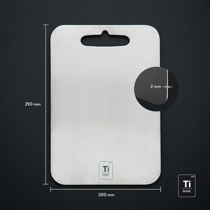 TiMark Titan Schneidebrett - Antibakterielles und 100% hygienisches Material inkl. Geschenkverpackun