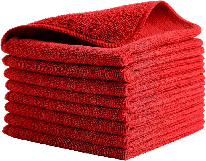Rubbermaid Commercial Products HYGEN r-40 Mikrofasertücher 40 × 40 cm Rot – Recycling-Putztücher im