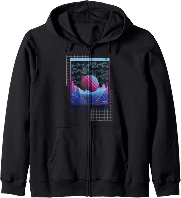 Vaporwave Technologie-Internet Kapuzenjacke