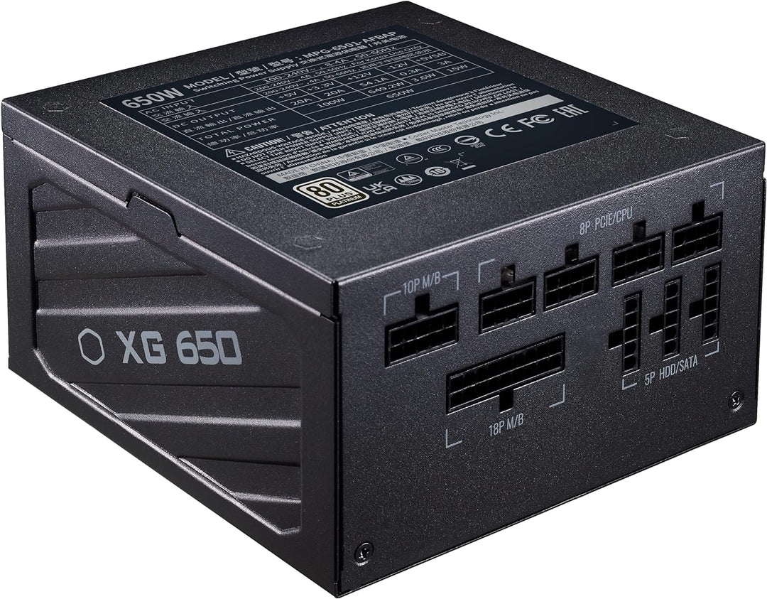 Cooler Master XG650 Platinum PC-Netzteil (EU) - 80 PLUS Platinum (+92% Effizienz), 650W Power Supply