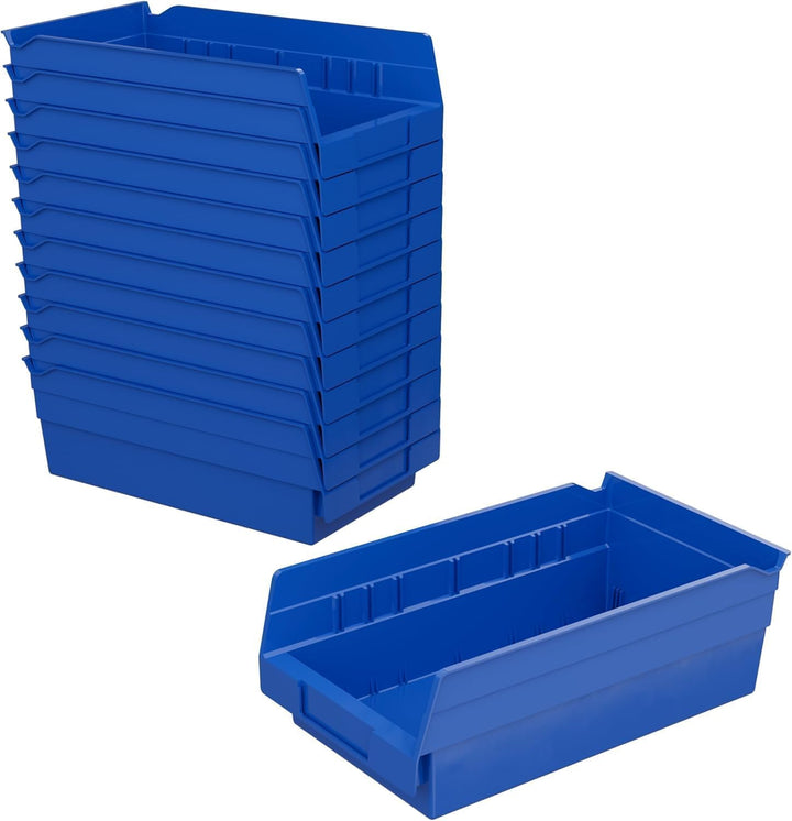 Akro-Mils 30130 Aufbewahrungsbox für Regal aus Kunststoff, 12 Stück, 30,5 x 15,2 x 10,2 cm, 30130 Bl