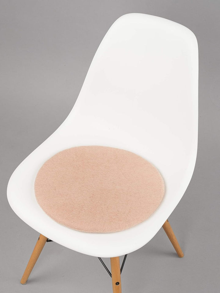 myfelt Flache Filz Sitzauflage, Filz Stuhlauflage - Merle - rund, Ø 36 cm, Rosa, Rosa