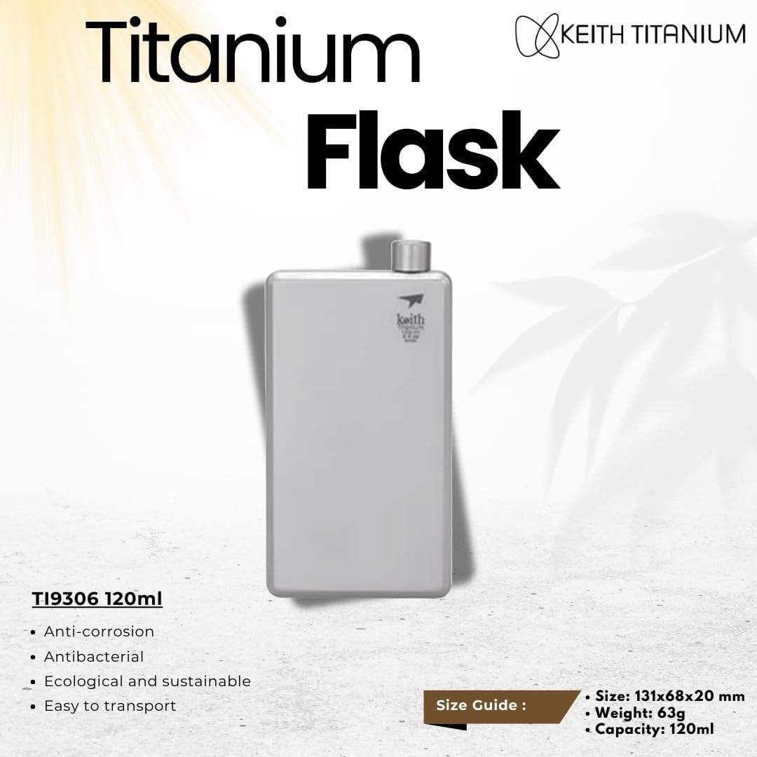 Keith Titanium Taschenflaschen - Wärme- und korrosionsbeständige Weinflaschen für Männer und Frauen