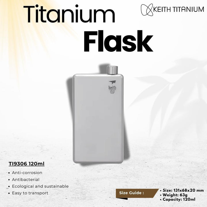 Keith Titanium Taschenflaschen - Wärme- und korrosionsbeständige Weinflaschen für Männer und Frauen