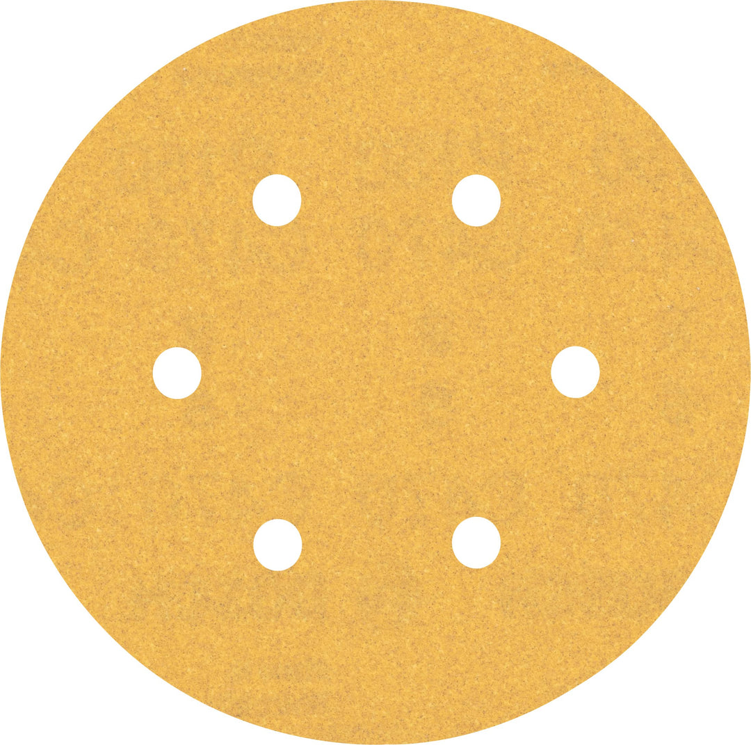 Bosch Accessories 50x Schleifpapier Expert C470 mit 6 Löchern (für Hartholz, Farbe auf Holz, Ø 150 m