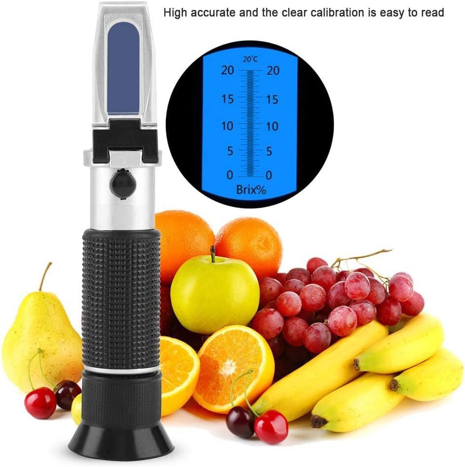 Brix Refraktometer Professionelles 0~20% Zuckergehalt messgerät Brix Scale Range Tester mit automati