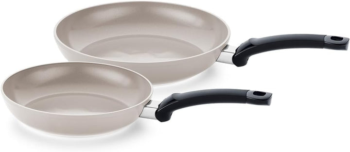 Fissler Ceratal Classic Pfannen-Set / 2-teilig, Aluminium-Pfanne, Keramik-beschichtet (24+28 cm) Cer
