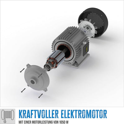 Güde 01708 Elektronischer Seilzug GSZ 300/600 (1050W, 600kg max. Hubkraft, 11m max. Hubhöhe, 2 Befes