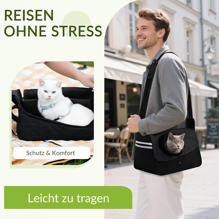 ALLSOPETS Hundetasche Tragetuch Hund Schultertasche Katzentragetasche Haustiere Tasche für Katzen un