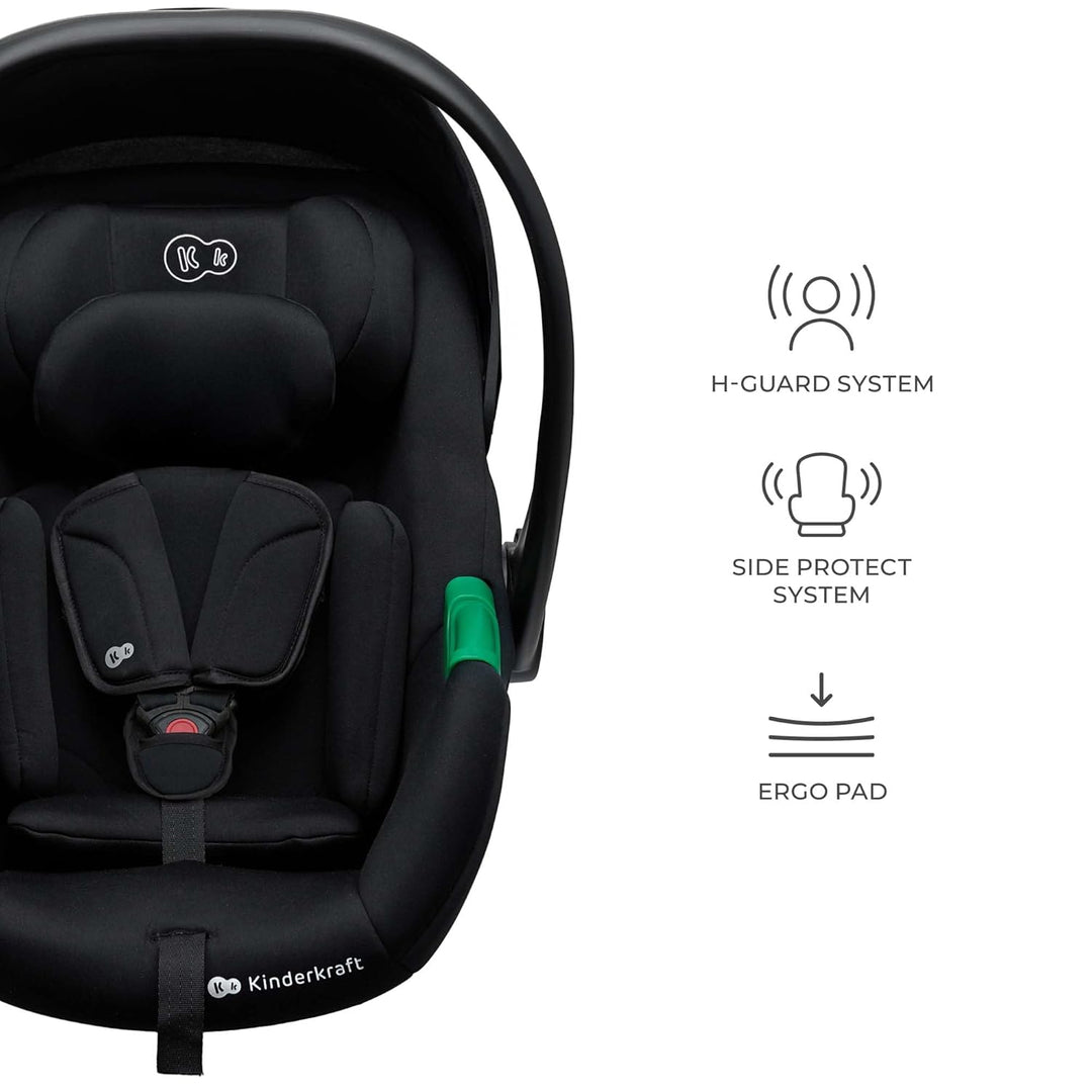 Kinderkraft MINK PRO 2 i-Size 40-87 cm Autositz, Tragesitz von Geburt an Gruppe 0+, verstellbares Ko