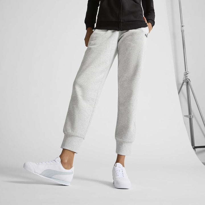 PUMA Damen ESS FL Cl-Pantalones de Chándal Hose L Light Gray Heather, L Light Gray Heather