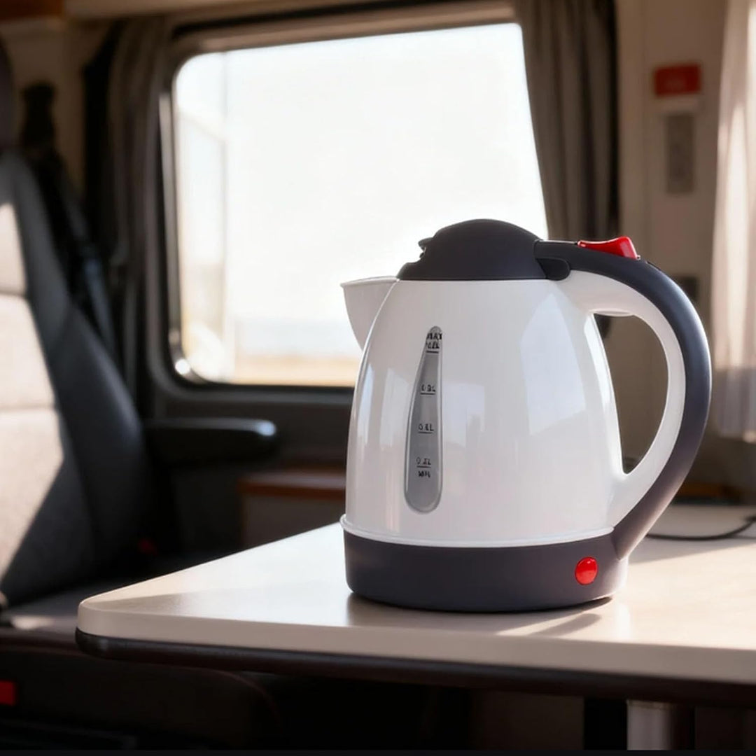 Auto Wasserkocher 1L Tragbare Reisekocher für Auto Reisen Camping mit automatischer Abschaltung (12V