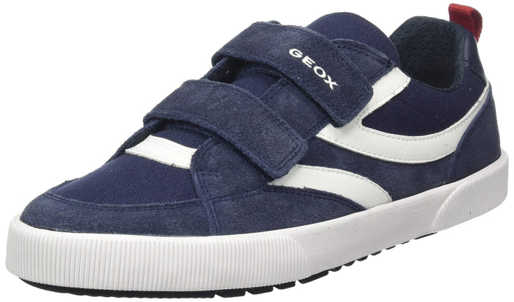 Geox Jungen J Alphabeet Boy Sneaker, Navy White