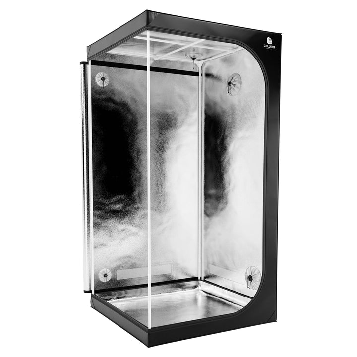 Caluma Growzelt 100×100×200cm – professionelles Indoor-Zelt, Growbox für Pflanzenanbau, lichtdicht,