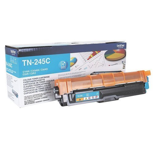 Original Toner Brother TN-245 Cyan Brother HL 3140 3150 3170 MFC 9130 9140 9330 9340 Blau (ca. 2.200