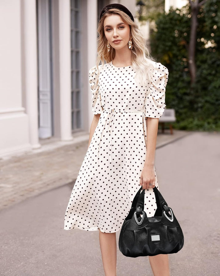 DIRRONA Elegant Damen Handtasche Schultertasche Gross Kapazität Tragetasche Leicht Reise Taschen Was