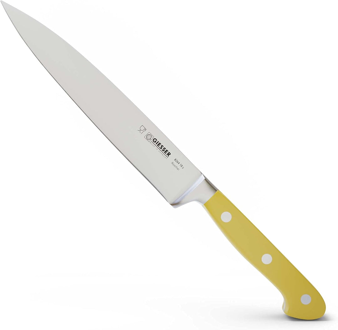 Giesser seit 1776 - Made in Germany - Filiermesser geschmiedet gelb Skyline Yellow, 18 cm, Filetierm