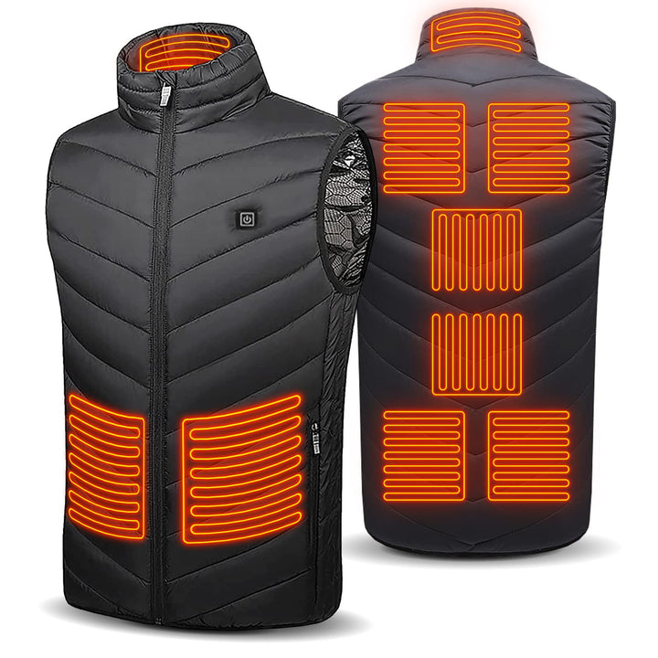 Beheizte Weste USB, Beheizbare Jacke Herren Damen, Heizweste Winter Weste Elektrische Warme mit 3 Te