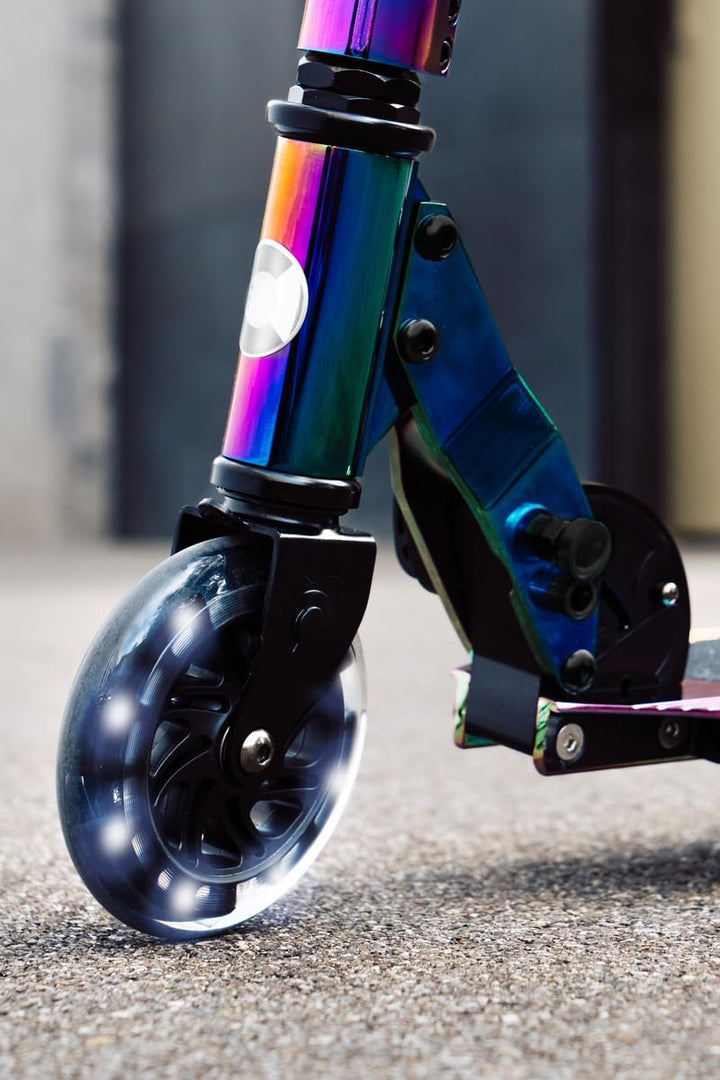 micro™ Sprite LED Kinder Kinderscooter | Cityroller mit LED-Rollen | klappbar und Lenker höhenverste