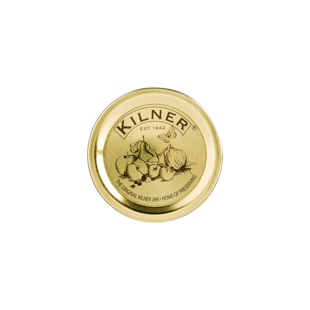 KILNER Drehverschluss weite Öffnung, 12er-Set Vakuumdichtungen, 9,5 cm | Ersatzdeckel, für Weckgläse