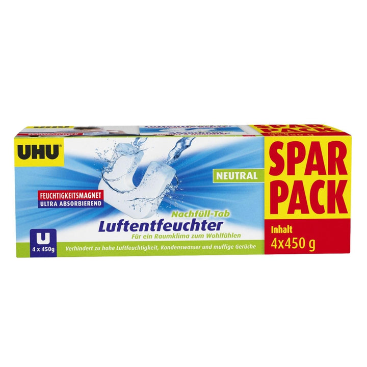 UHU Feuchtigkeitsmagnet Nachfülltab, Innovative Nachfülleinheit für handelsübliche Luftentfeuchter b