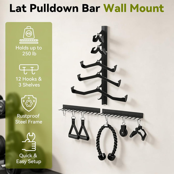 Latzugstange Wandhalterung, LAT Pulldown Attachments Storage Rack