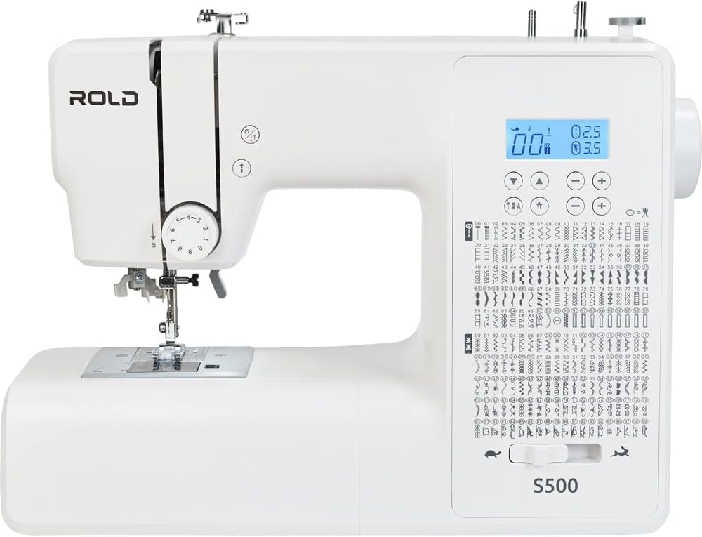 Rold S500 Computer Nähmaschine mit 300 Stichen zum Nähen aller Arten von Stoffen | Freiarm Computer-