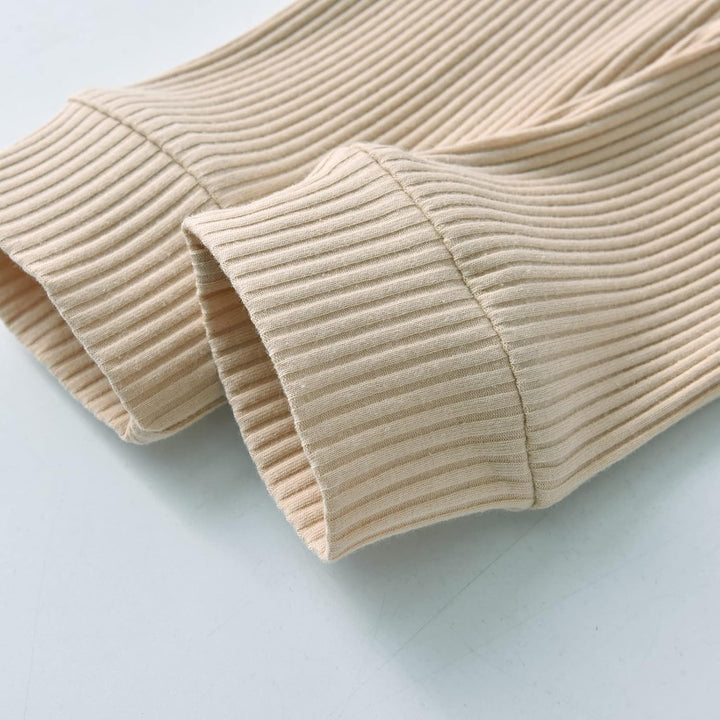 Derouetkia Baby Mädchen Kleidung Kleinkind Mädchen Rüschen Tops Langarm Hose mit Stirnband Outfit Se
