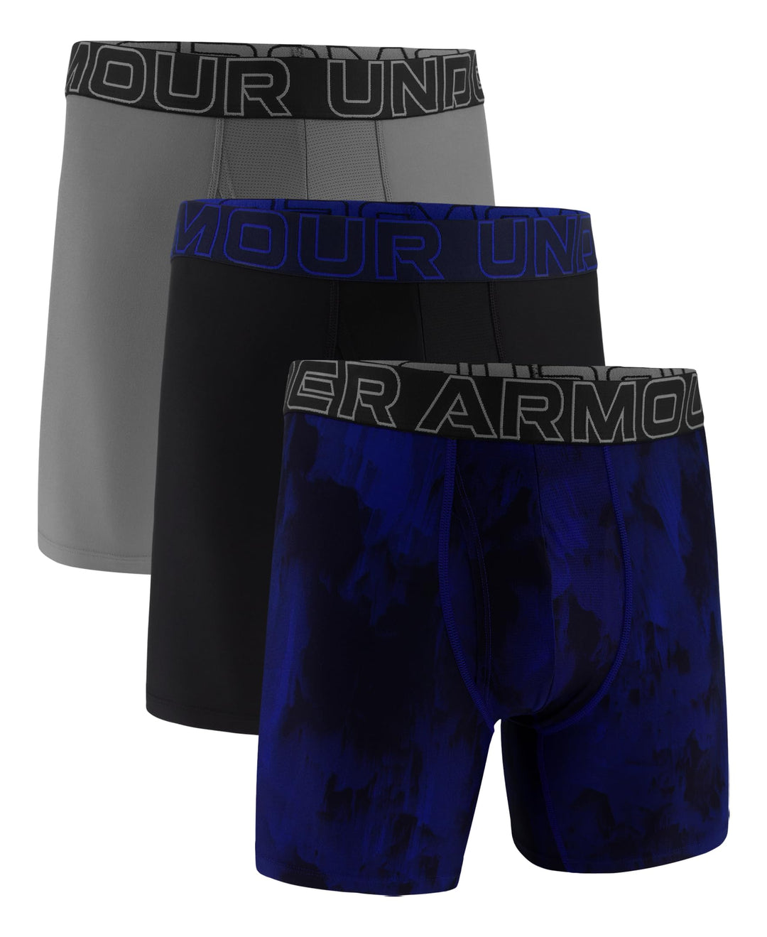 Under Armour Herren Tech Stretch Feuchtigkeitstransport Flachvorder Shorts XS Royal Windstream Print