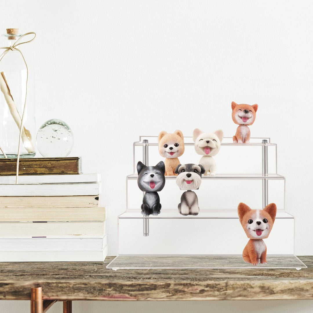LileZbox Acryl-Display-Riser-Regal für Pops-Figuren, klarer grosser 4-Stufen-Display-Ständer zum Prä