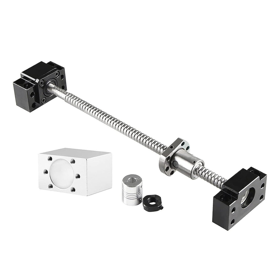 CNCMANS Kugelumlaufspindel SFU1204-1000mm BK10 BF10 Kit mit 2 Stück SBR12-1000mm Linearschiene mit 4