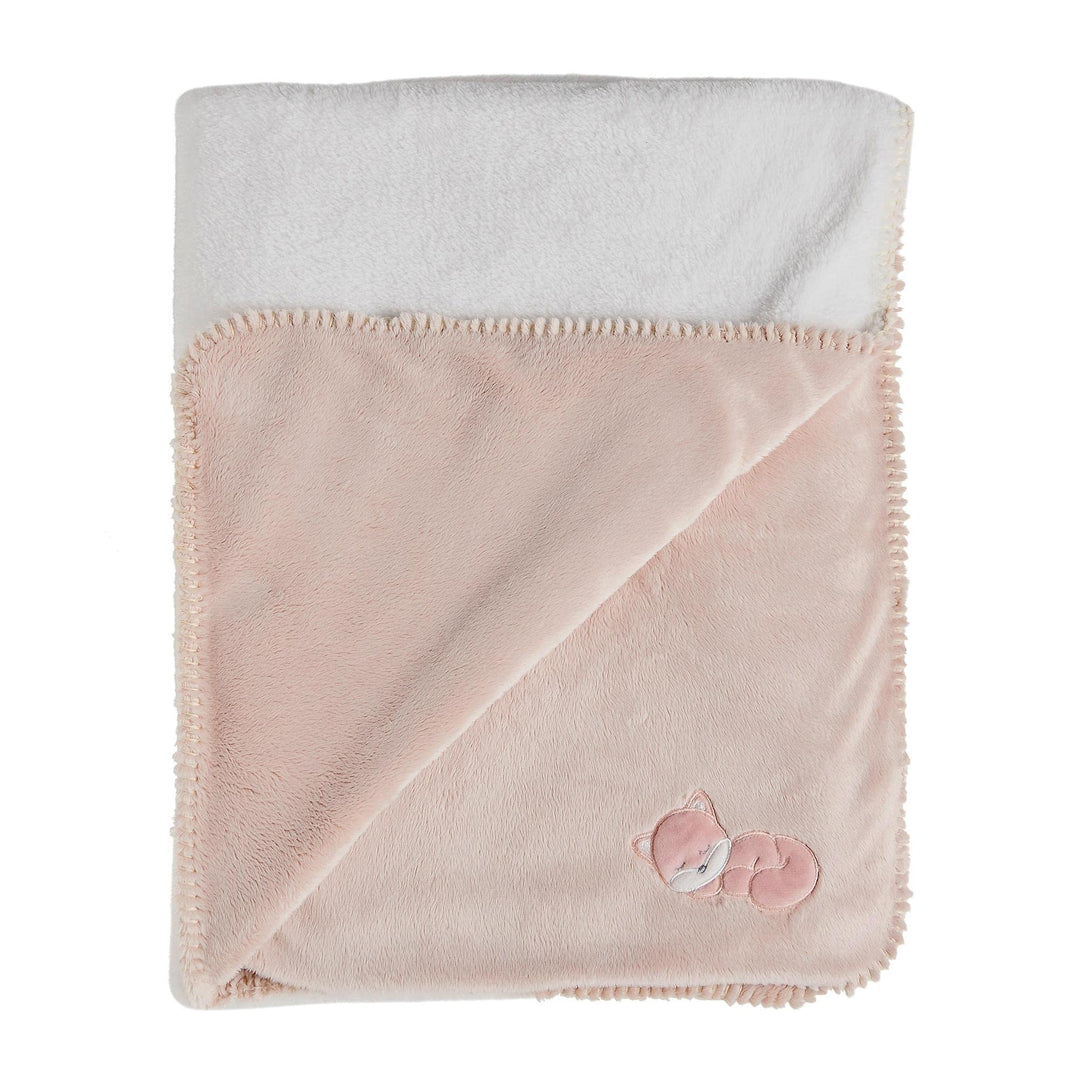 Nattou Schmusedecke Supersoft aus Baumwolle (Popeline) und Polyester (Velours), Fuchs Alice, 100 x 7