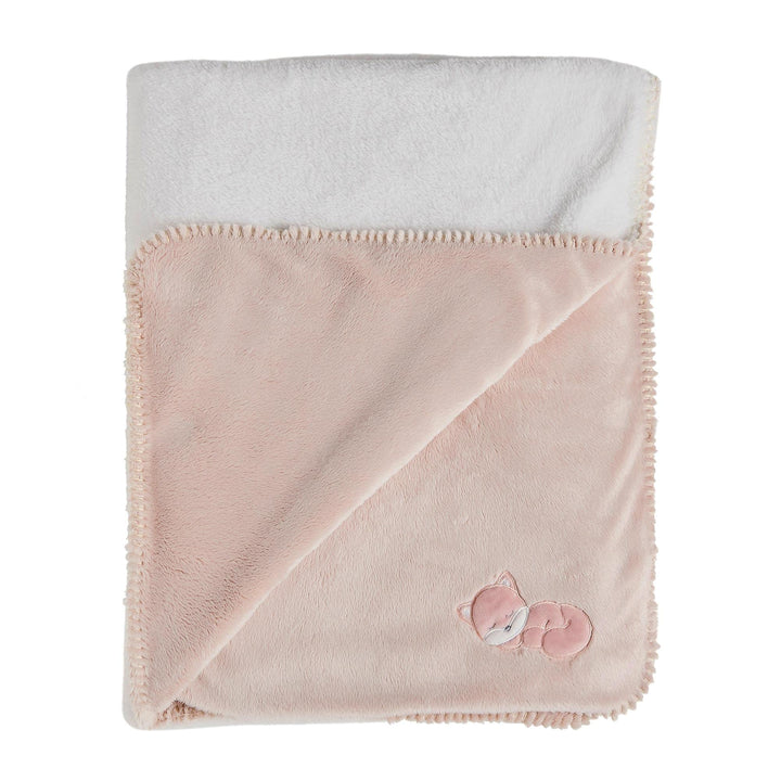 Nattou Schmusedecke Supersoft aus Baumwolle (Popeline) und Polyester (Velours), Fuchs Alice, 100 x 7