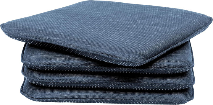 RACE LEAF 4er Set Memory Foam Anti-Rutsch-Stuhlkissen 40,5x40,5 cm, Sitzkissen, wasserfeste Oberfläc