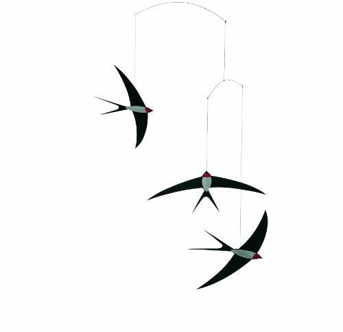 Flensted Mobiles - Mobile, Windspiel - Fliegende Schwalben - 3 Schwalben
